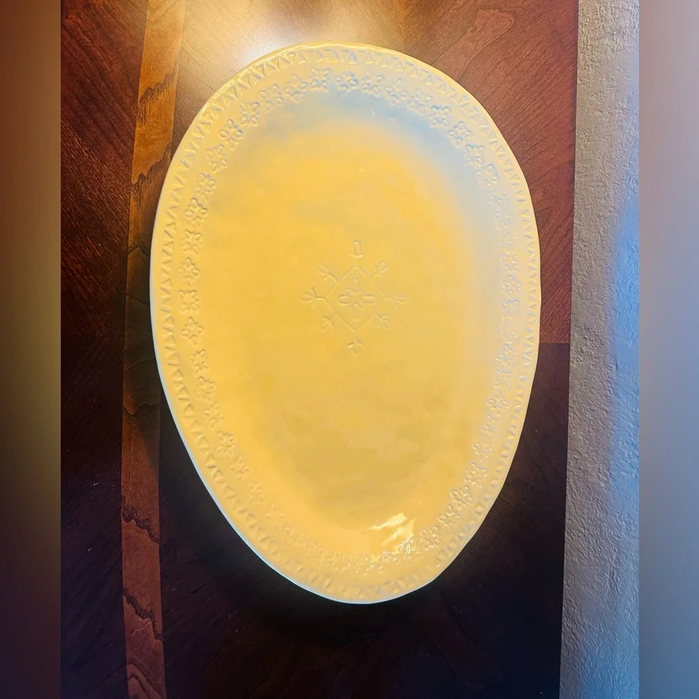 Pottery Barn Charlotte 16” Egg Shaped Platter